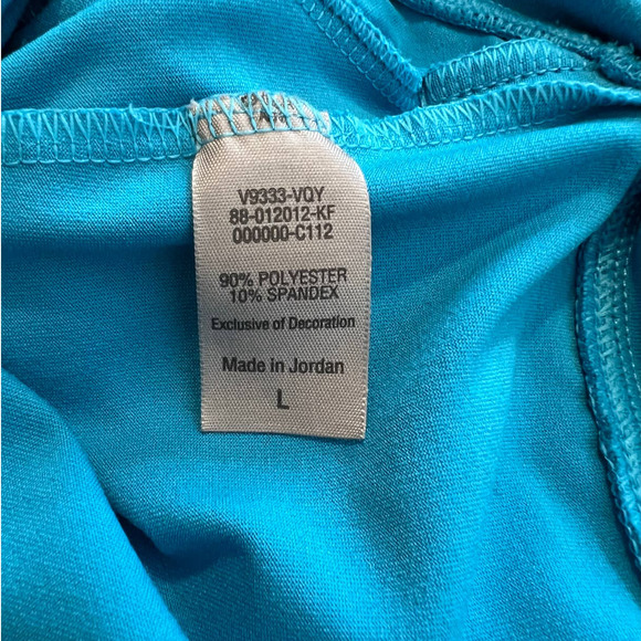 Champion Jacket with Full Zipper in Blue Size Large - Picture 5 of 7